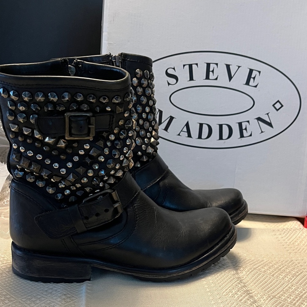 Steve Madden Marcoo Engineer Boots Size 7.5